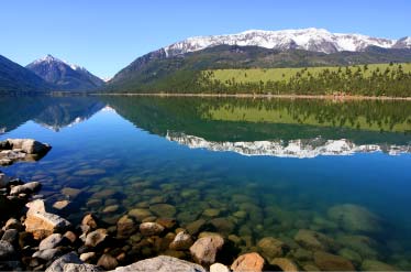 Wallowa Lake Rocky Shore by Jeff Baird