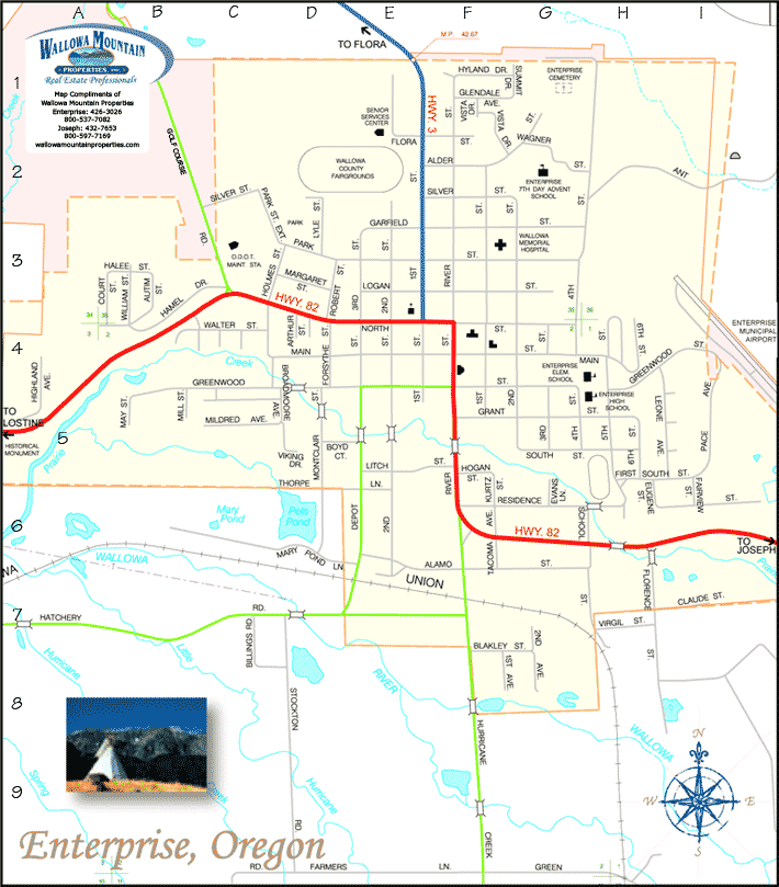 Enterprise Oregon Map