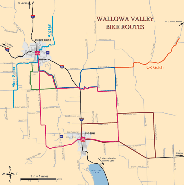 Wallowa County Bicycling- Near Town